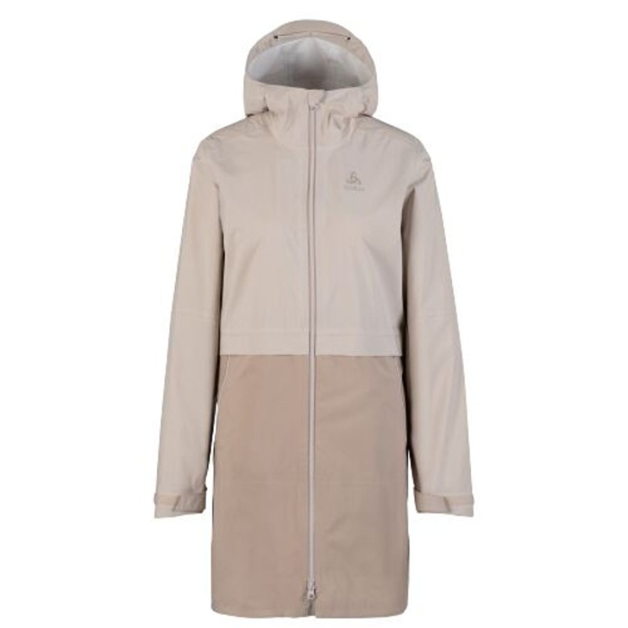 Femme odlo Manteaux & Vestes | Parka Impermeable Rain Pour Femme Beige