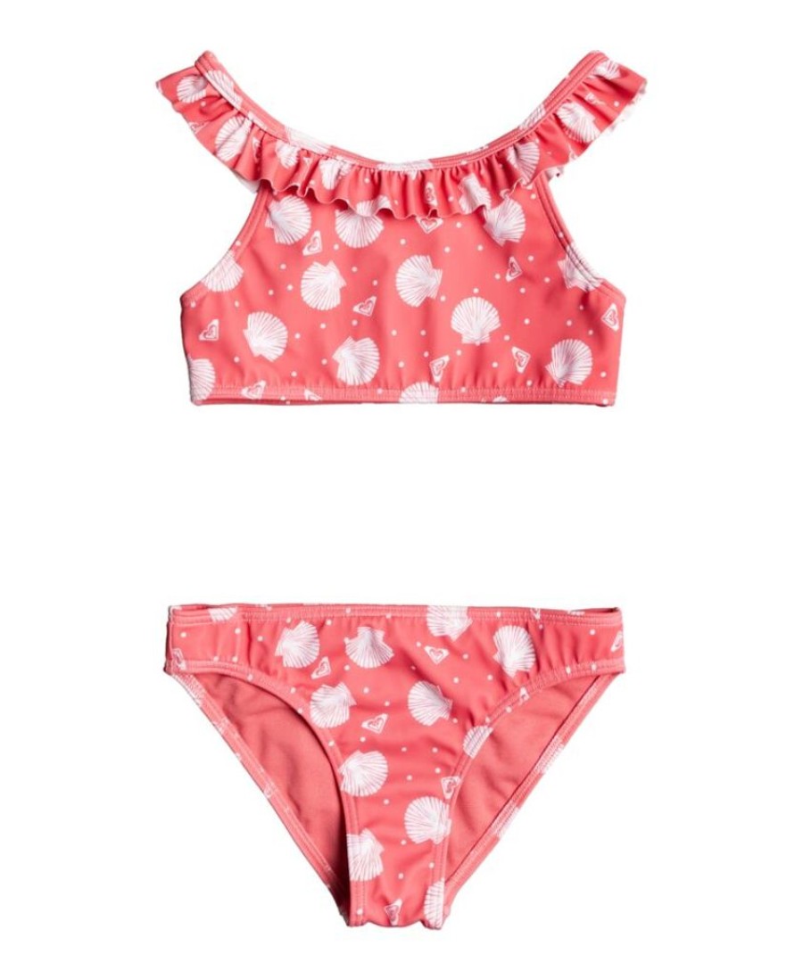 Femme roxy Maillots De Bain | Erlx203127-Mge7 - Teeny Everglow Crop Top Set Rose