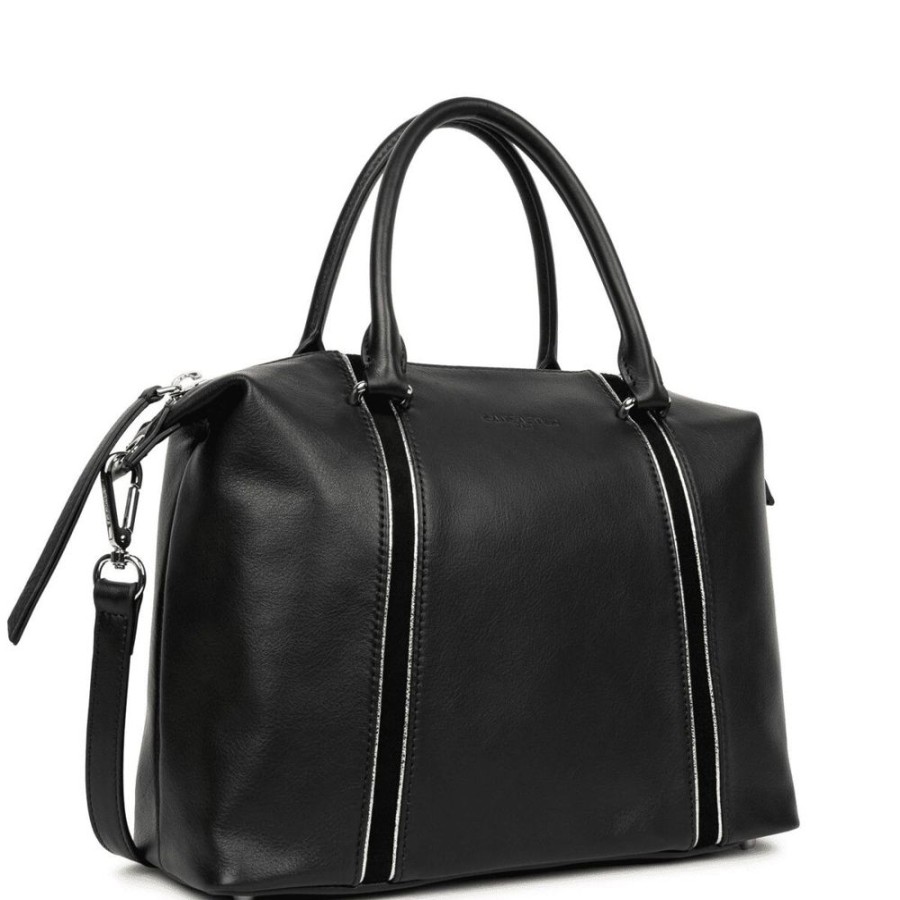 Femme lancaster Sacs | Cabas Main Zippe Soft Vintage Noir