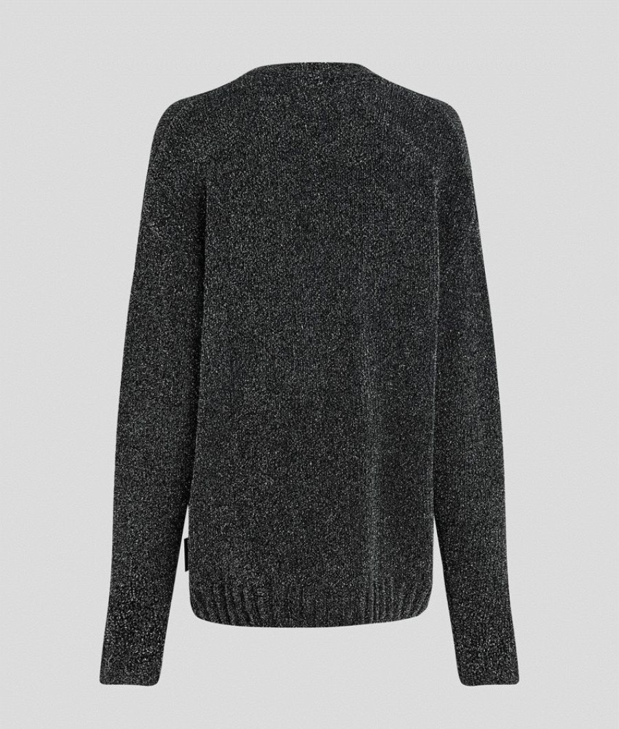 Homme karl lagerfeld Pulls & Gilets | Sparkle Yarn Cardigan Gris