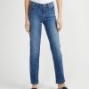 Femme galeries lafayette Pantalons | Jean Marion Straight Fit Bleu