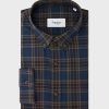 Homme figaret Chemises | Chemise Gaspard A Carreaux Marine Bleu