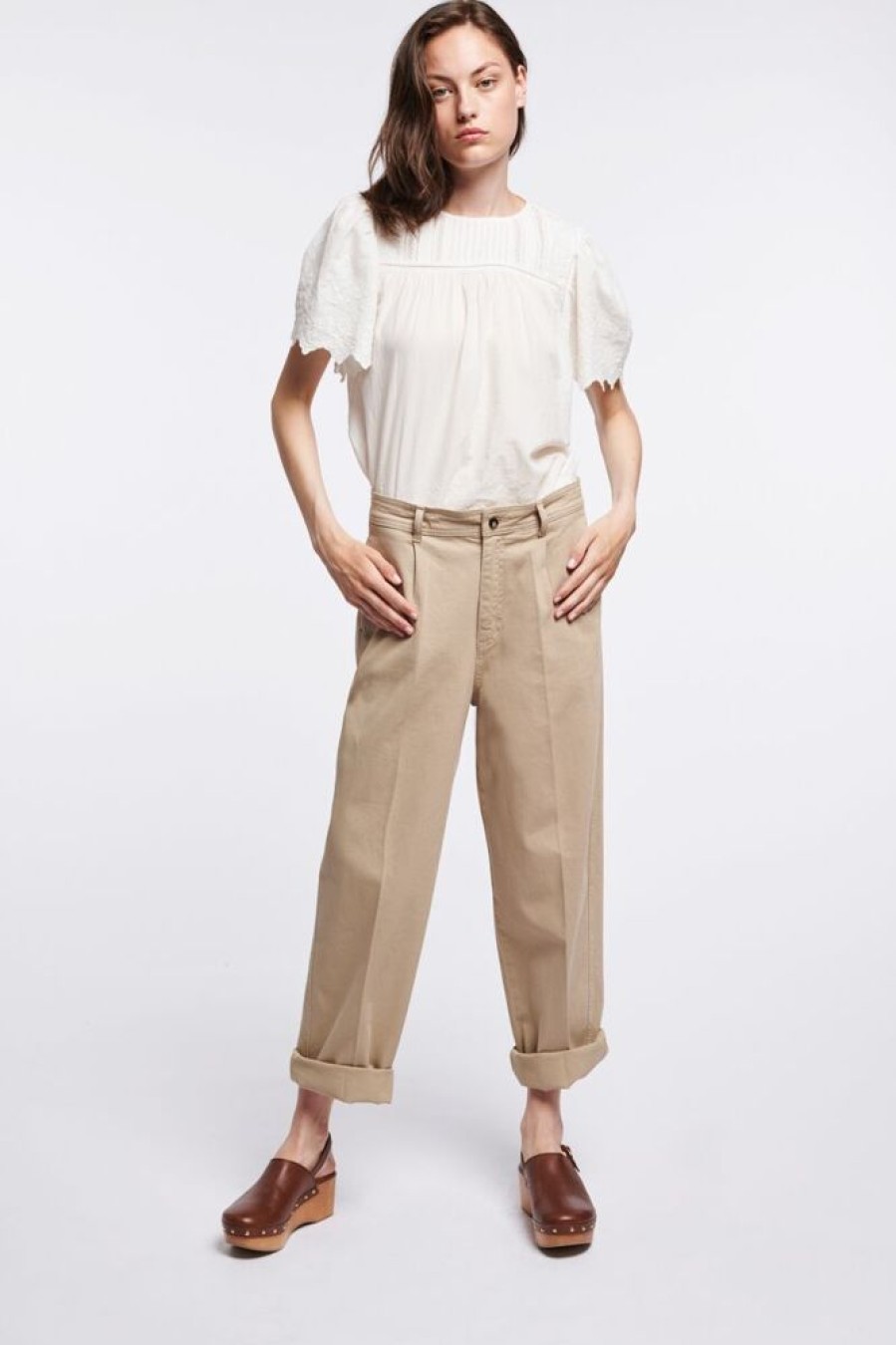 Femme vanessa bruno Pantalons | Pantalon Silver Beige