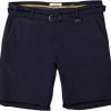 Homme garcia Pantalons | Short Santo - Short Chino Bleu