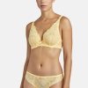 Femme aubade Soutien-Gorges | Soutien-Gorge Triangle Avec Armatures Danse Des Sens Jaune