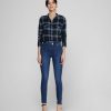 Femme galeries lafayette Pantalons | Jean Scarlett Skinny Stretch Delave Bleu