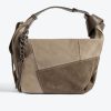 Femme zadig&voltaire Sacs | Sac Le Cecilia Suede Patchwork Beige