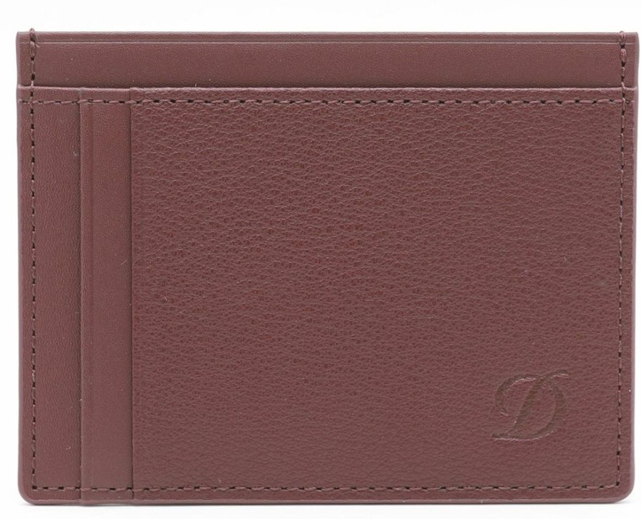 Homme s.t. dupont Petite Maroquinerie | Porte-Cartes Graine Bordeaux