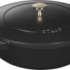 Maison staub Cuisine | Sauteuse Second Choix 24 Cm, Fonte Noir