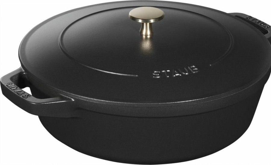 Maison staub Cuisine | Sauteuse Second Choix 24 Cm, Fonte Noir