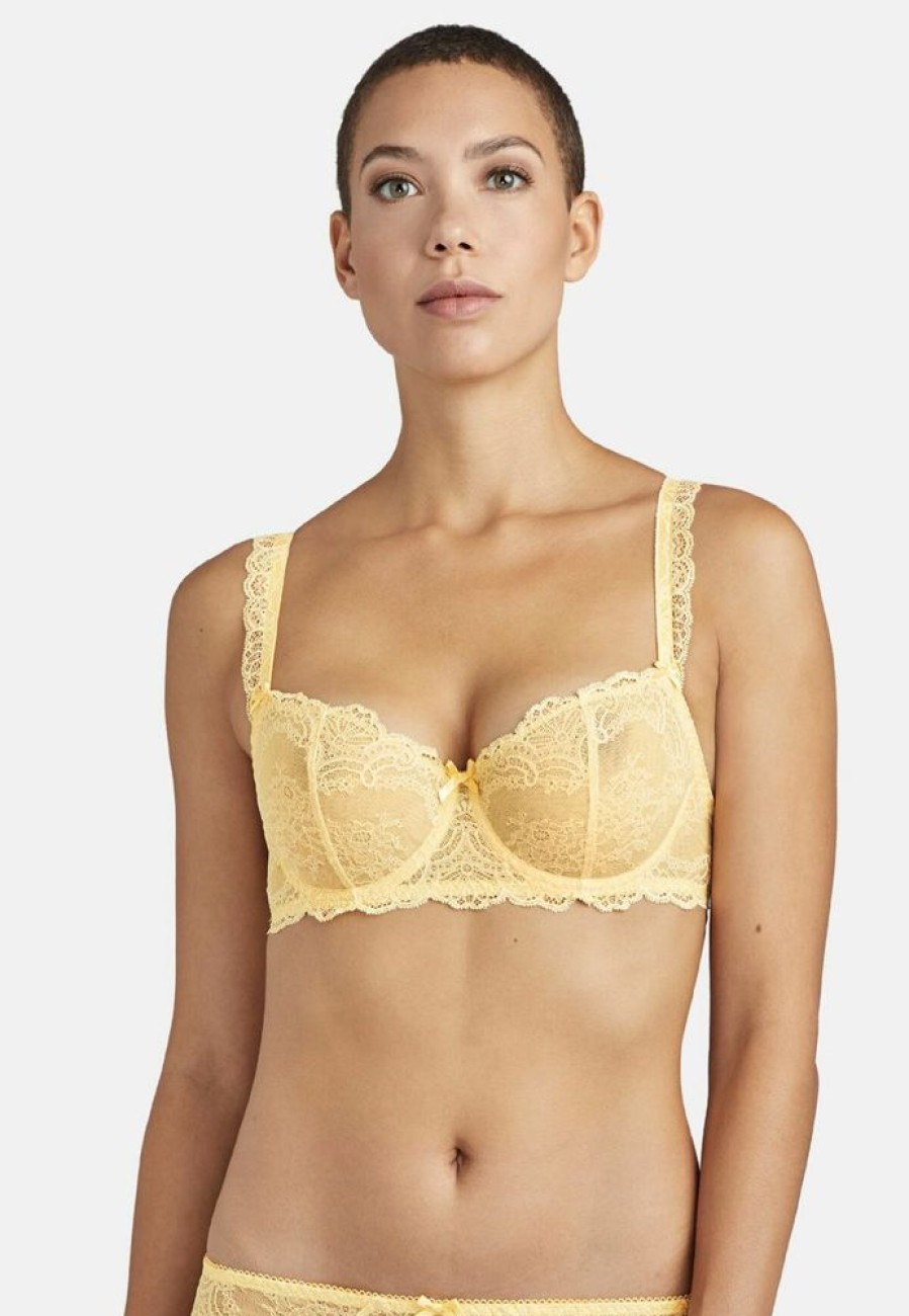 Femme aubade Soutien-Gorges | Soutien-Gorge Corbeille Danse Des Sens Jaune