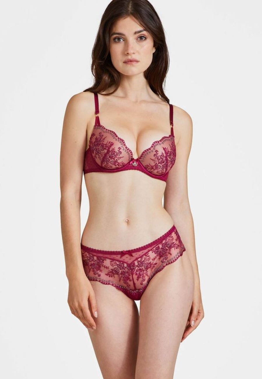 Femme aubade Soutien-Gorges | Soutien-Gorge Push-Up Coque Tresor Infini Rose