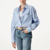 Femme iro Chemises & Blouses | Chemise A Rayures Yara Bleu