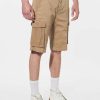 Homme kaporal Pantalons | Short Cargo Beige Homme Ecru