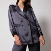 Femme notshy Manteaux & Vestes | Blazer Soie Orietta Carbone Gris