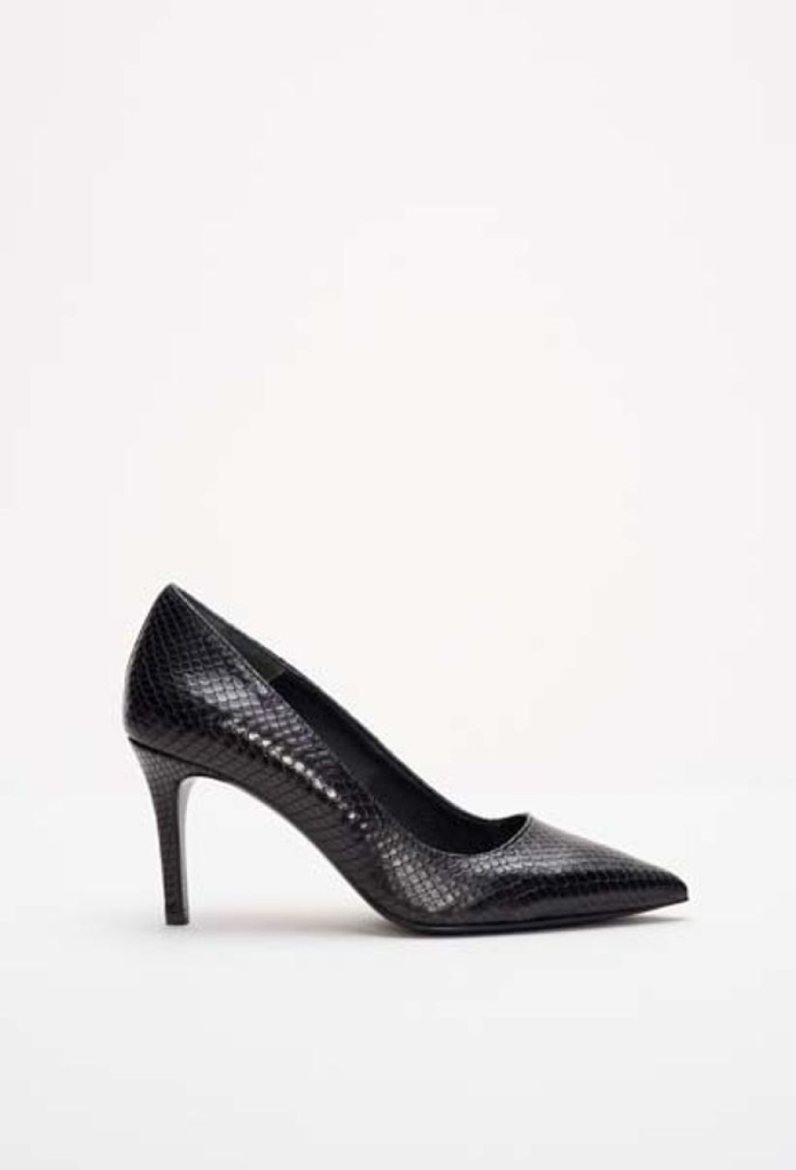 Femme claudie pierlot Escarpins | Escarpins Facon Python Noir