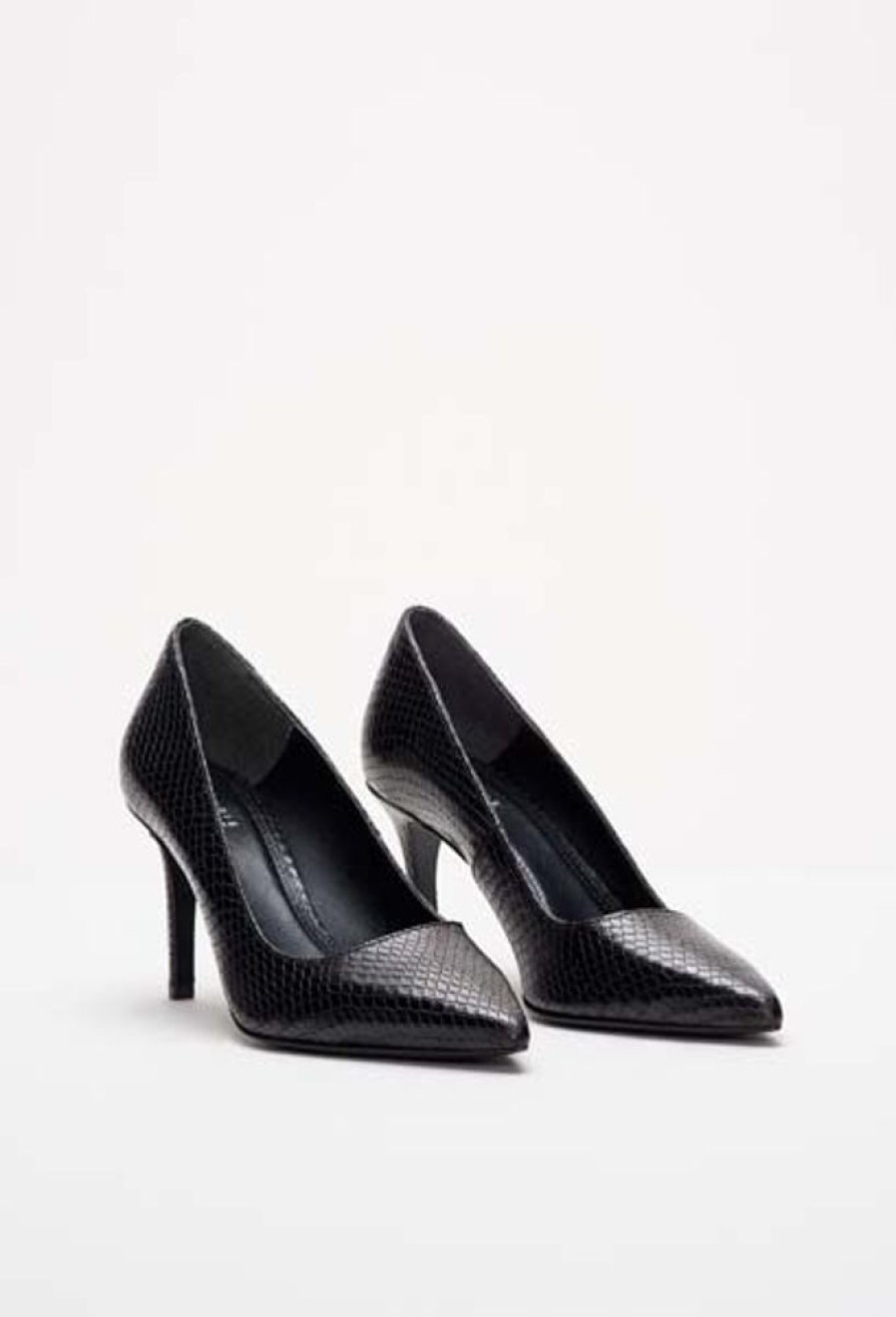 Femme claudie pierlot Escarpins | Escarpins Facon Python Noir