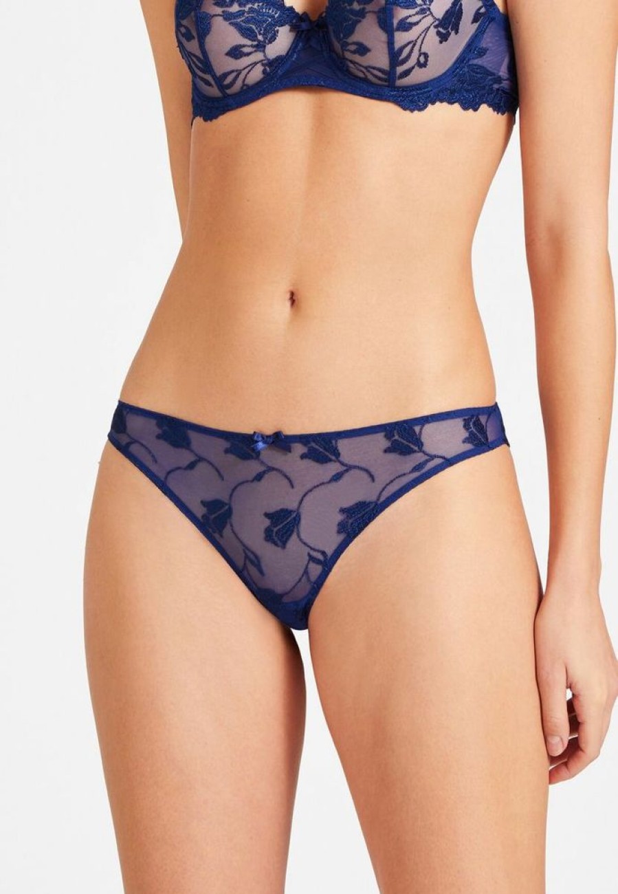 Femme aubade Culottes | Tanga Softessence Bleu