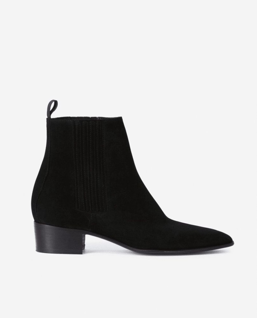 Femme the kooples Bottines & Boots | Bottines Chelsea En Daim Noir