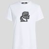 Femme karl lagerfeld T-Shirts | Boucle Karl Tshirt Blanc