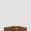 Femme gerard darel Ceintures | Ceinture Olympe En Velours Imprime Leopard Olympe Marron