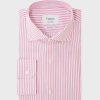 Homme figaret Chemises | Chemise Ajustee Rayee Rose