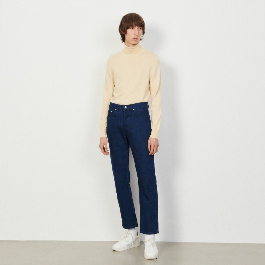 Homme sandro Pantalons | Jean Coupe Droite Bleu