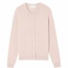 Homme eric bompard Pulls & Gilets | Cardigan Classique - Femme - Aubepine Chine Rose