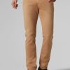 Homme boggi milano Pantalons | Pantalon 5 Poches En Coton Stretch Delave Coupe Reguliere Beige