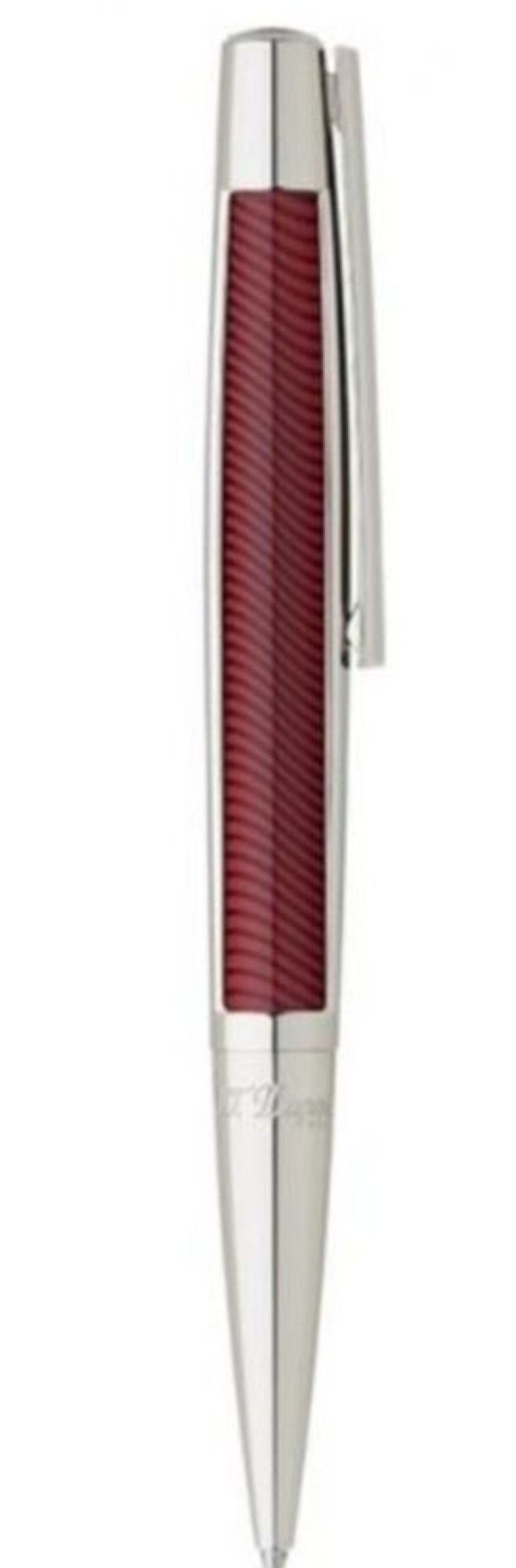 Homme s.t. dupont Stylos | Gamme Defi - Stylo Bille Defi / Palladium (Lignes) Rouge