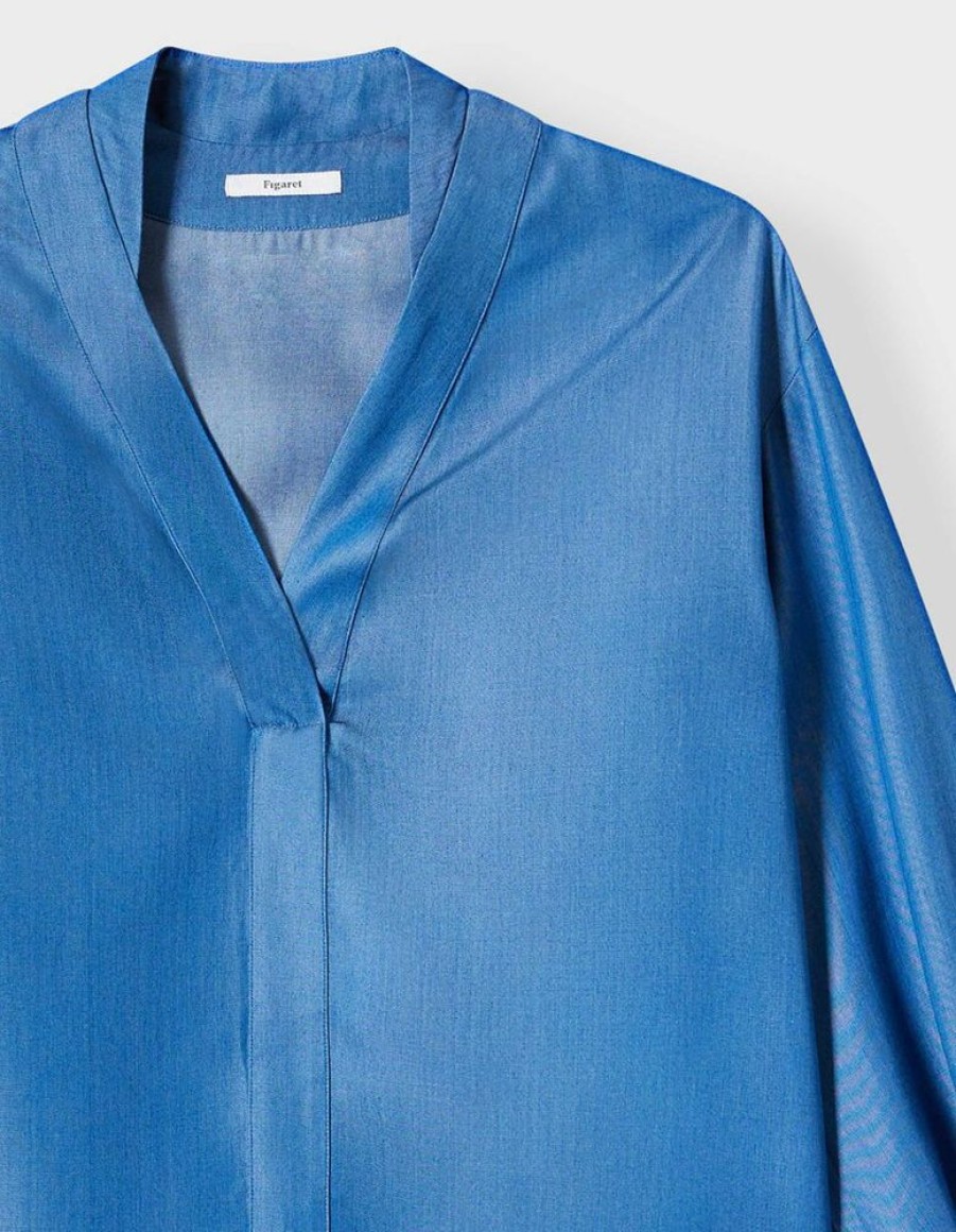 Femme figaret Chemises & Blouses | Chemise Blandine E Bleu