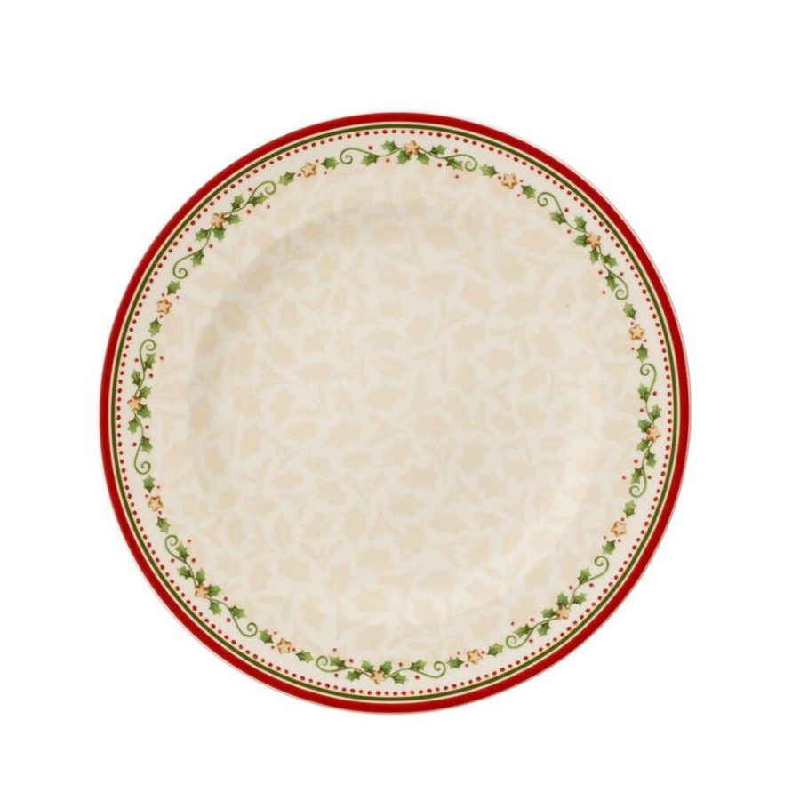 Maison villeroy & boch Art De La Table | Winter Bakery Delight Assiette Plate Motif Etoile Filante Rouge