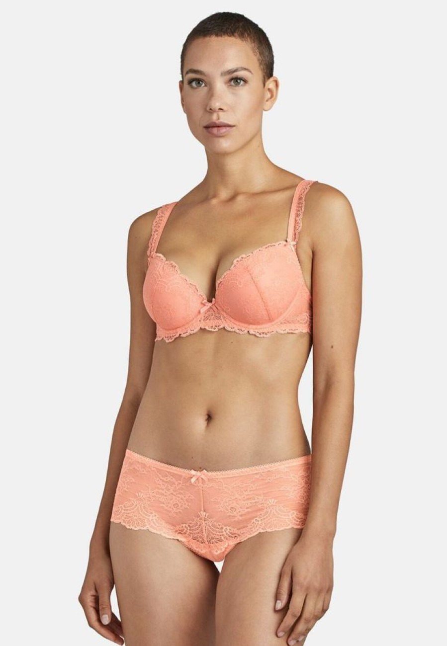 Femme aubade Soutien-Gorges | Soutien-Gorge Push-Up Coque Danse Des Sens Orange