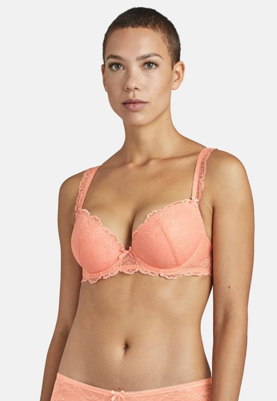 Femme aubade Soutien-Gorges | Soutien-Gorge Push-Up Coque Danse Des Sens Orange