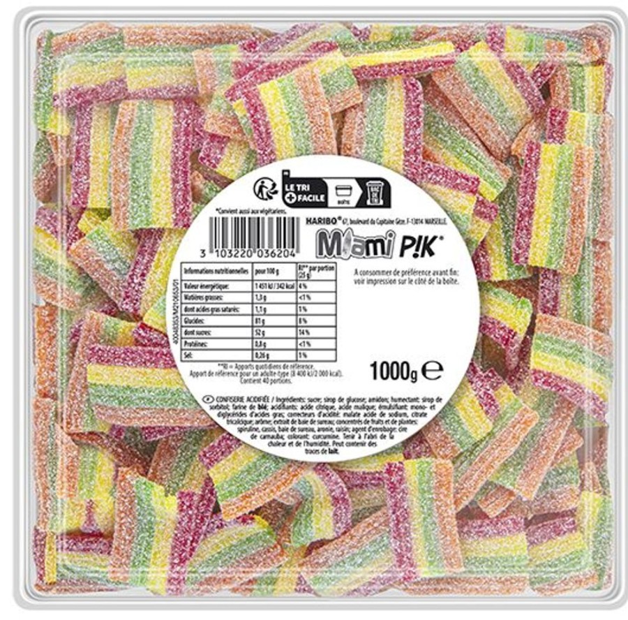 Epicerie haribo | Miami Pik 250 Bonbons