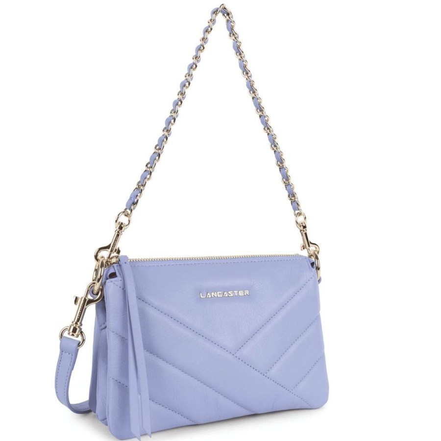 Femme lancaster Pochettes | Pochette Zippe S Soft Matelasse Violet