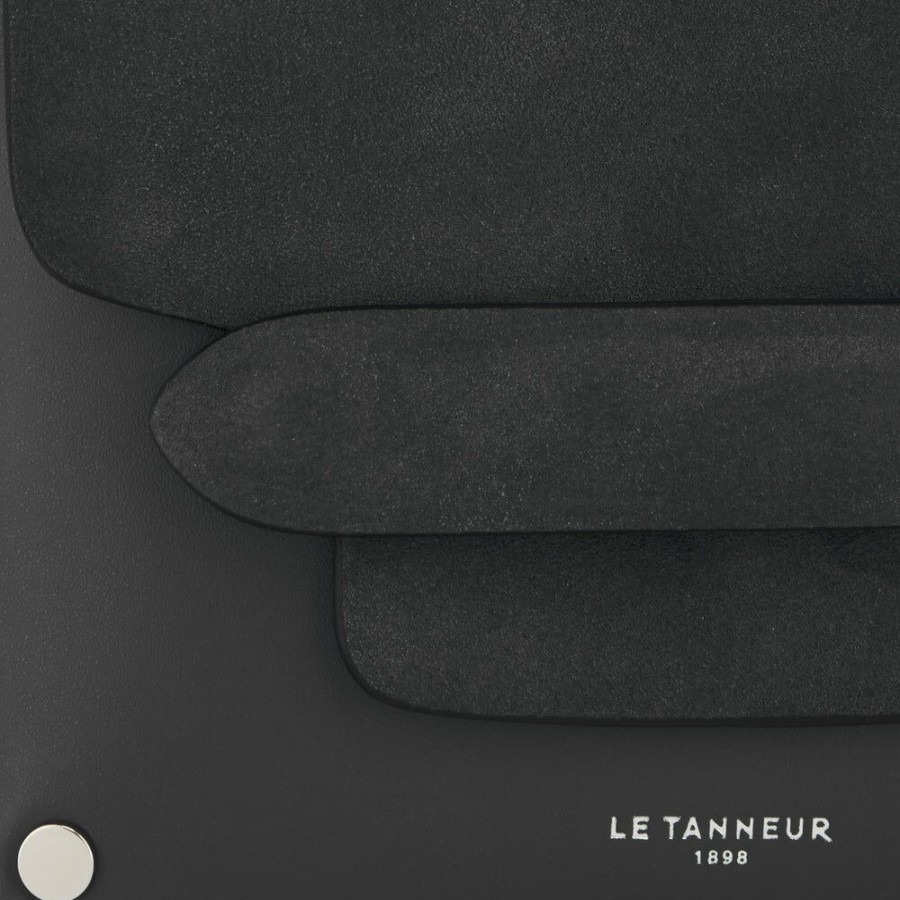 Femme le tanneur Pochettes | Sac Ceinture Justine En Cuir Lisse Et Velours Gris