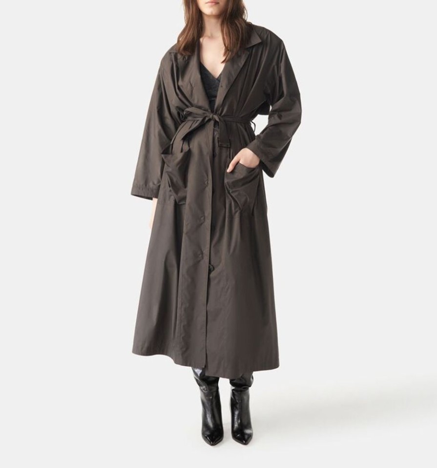 Femme iro Manteaux & Vestes | Trench Oversize Blury Gris