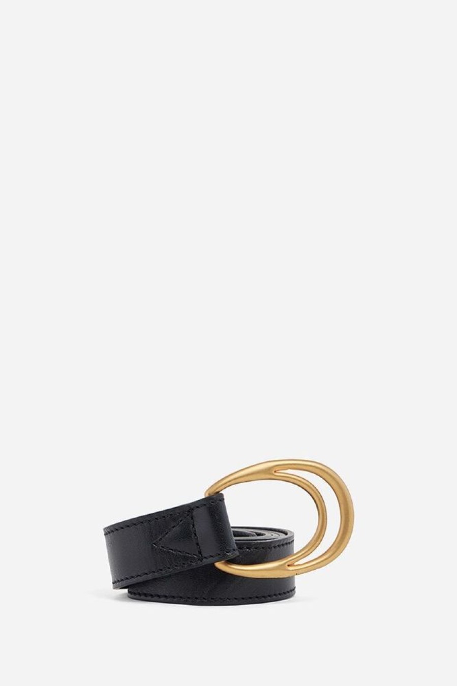 Femme vanessa bruno Ceintures | Ceinture Fine Boucle Etrier Noir