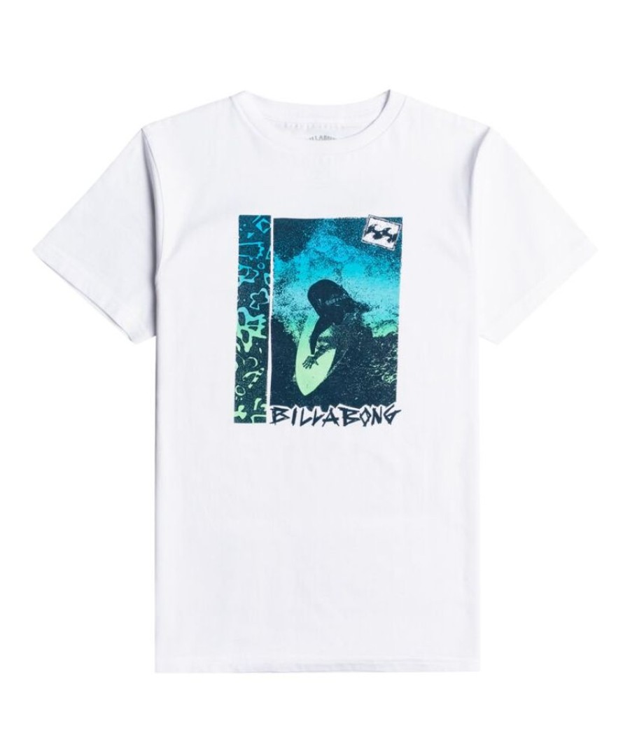 Femme billabong T-Shirts | Occy Retro Ss Boy Blanc