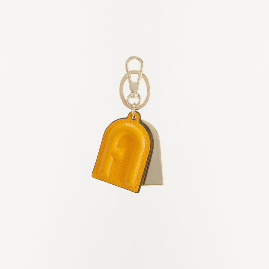 Femme furla Accessoires De Sacs | Classic Arch Charm - Vitello Keria+Metallo Jaune