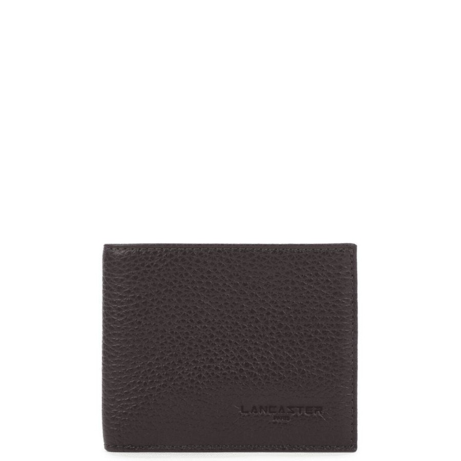 Homme lancaster Petite Maroquinerie | Portefeuille Pliee Milano Gentlemen Marron