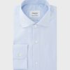 Homme figaret Chemises | Chemise Contemporaine Infroissable Rayee E Bleu