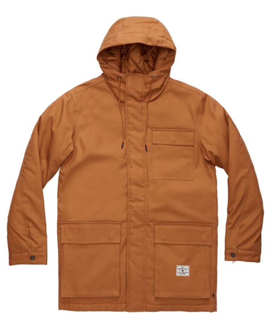 Homme dc shoes Manteaux & Vestes | Adyjk03133-Nnw0 - Canondale Jacket 2 Marron