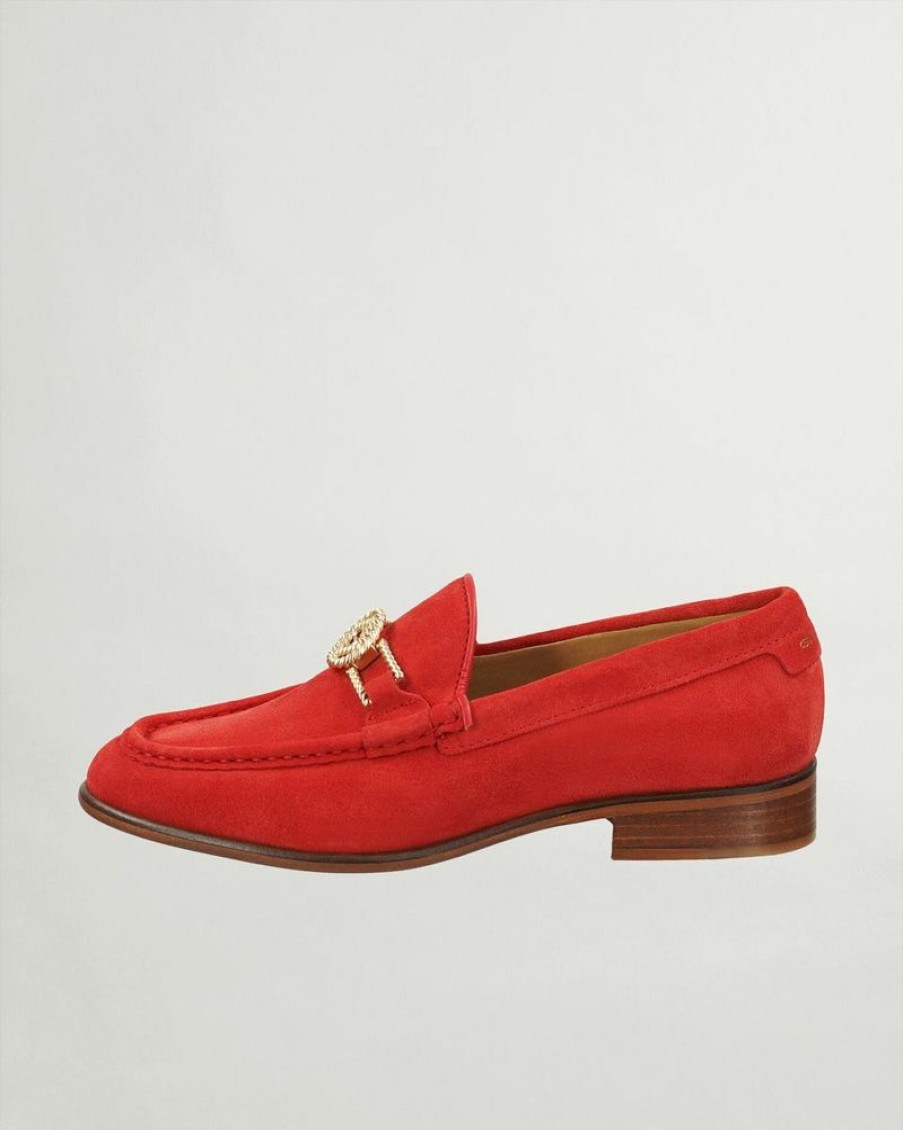 Femme gant Mocassins Et Richelieus | Kennedi Loafer Rouge