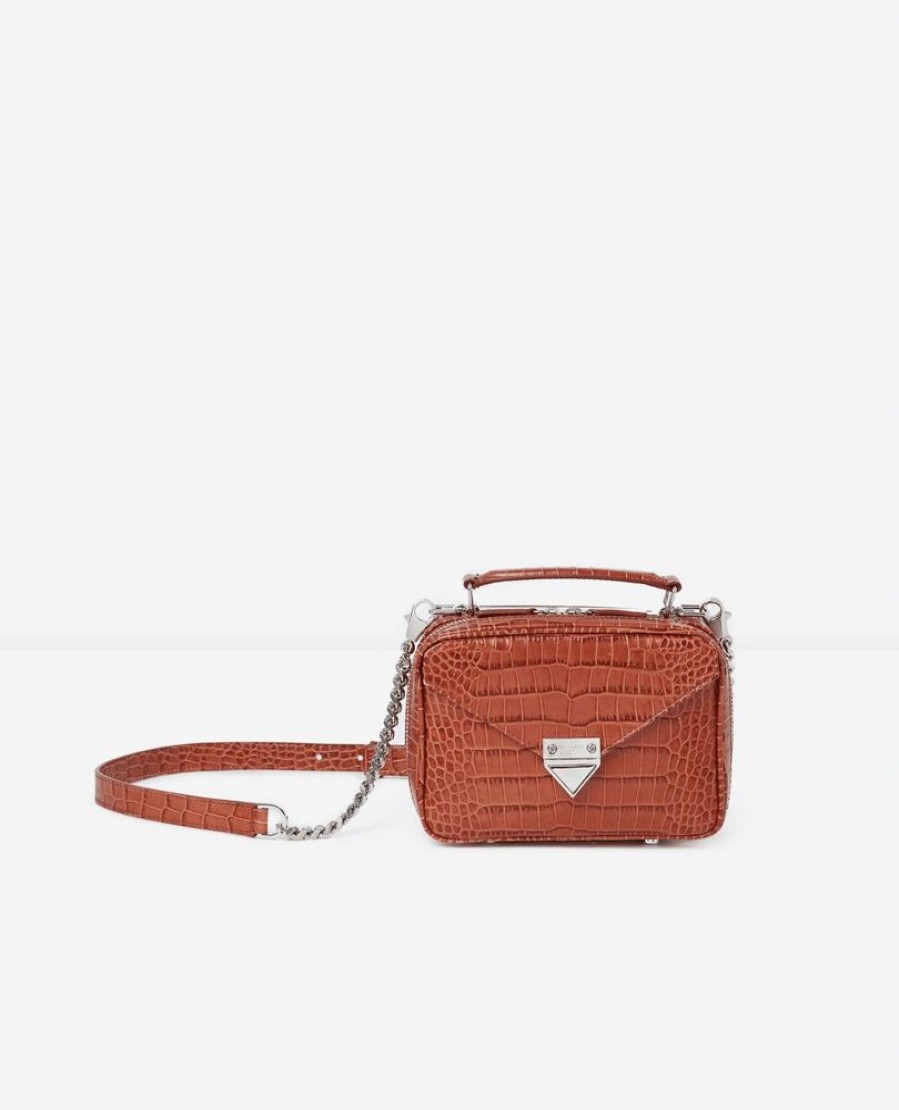 Femme the kooples Sacs | Sac Barbara Small Croco Leather