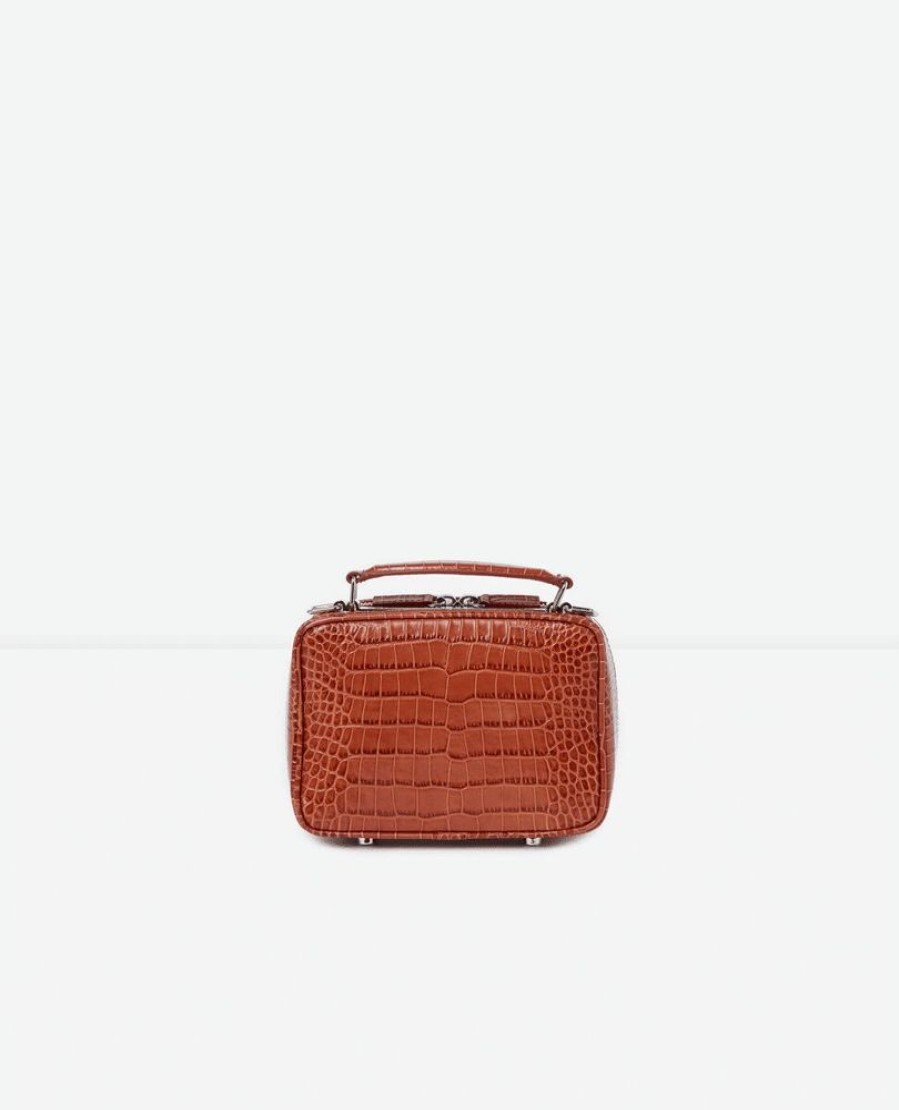 Femme the kooples Sacs | Sac Barbara Small Croco Leather