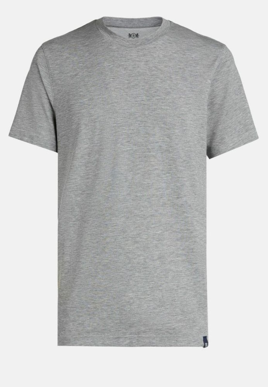 Homme boggi milano T-Shirts | T-Shirt En Coton Nylon Tencel Gris