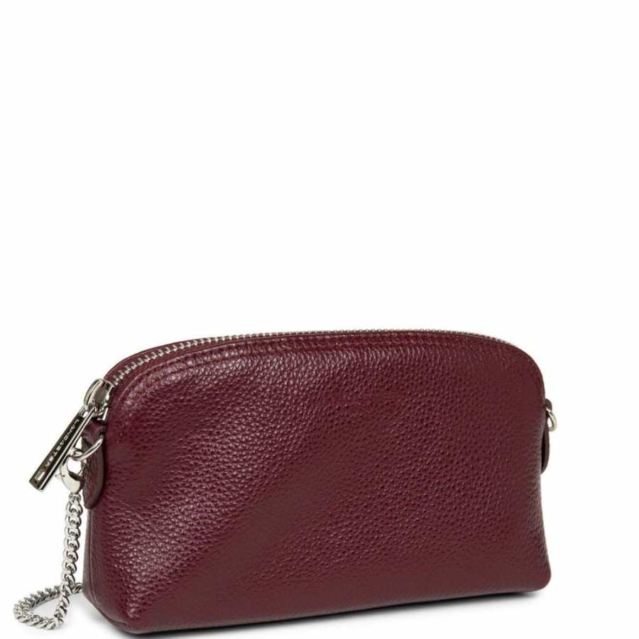 Femme lancaster Trousse De Toilette | Trousse Zippee Foulonne Pm Bordeaux