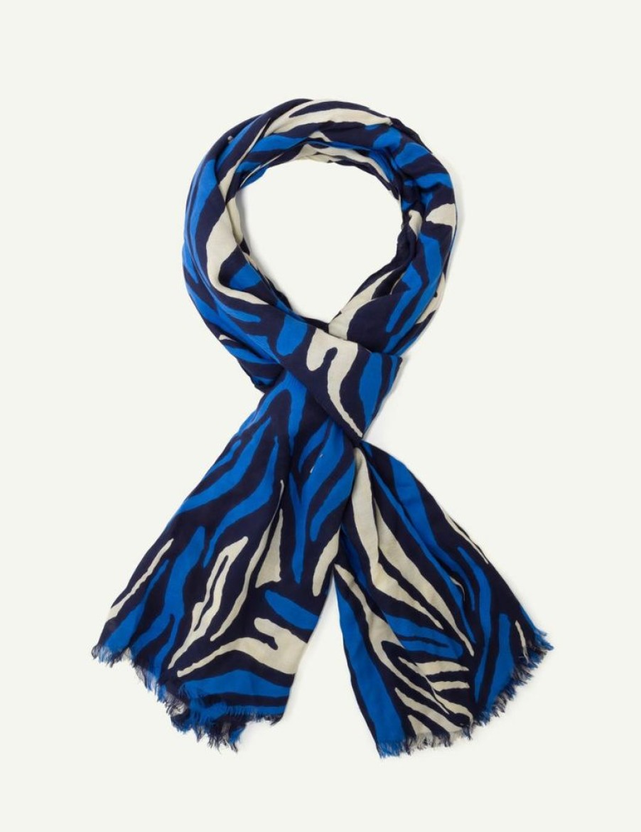 Femme figaret Echarpes & Foulards | Echarpe A Motifs Zebres Bleu